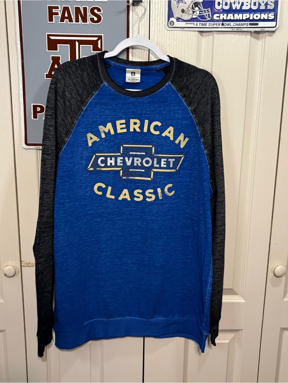 American Classic Men's Blue Lightweight Sweatshirt